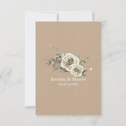 Réponse à l'aquarelle Rose Woodside (Dos)