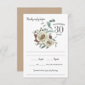 Réponse à l'aquarelle Rose Woodside (Devant / Derrière)