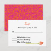 Réponse à l'invitation de mariage hindou indien (Devant / Derrière)