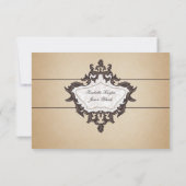 Réponse à un carton d'invitation pour un passeport (Dos)