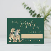 Réponse à un mariage sur le thème des dinosaures (Debout devant)