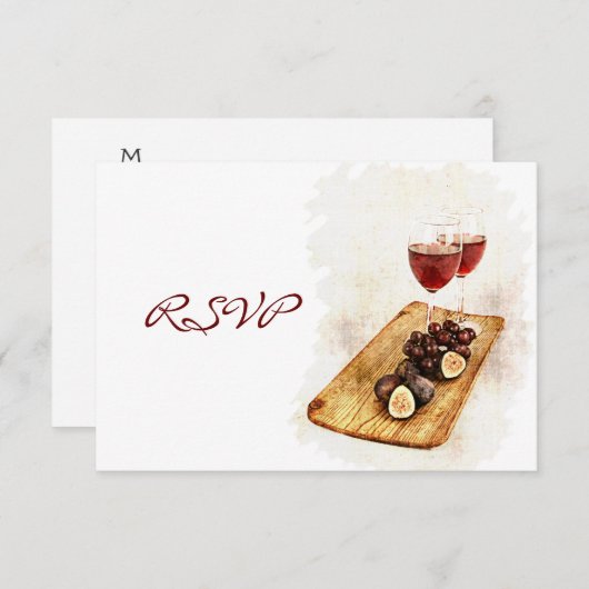 Réponse à une célébration de dîner de vin (Devant / Derrière)