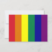 Réponse à une invitation de mariage au drapeau arc (Dos)