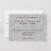 Réponse à une invitation de mariage pour un bal ma (Dos)