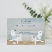 Réponse à une invitation de mariage sur la plage (Debout devant)