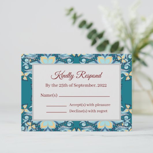 Réponse Aquamarine d'été | Cartons réponses (Debout devant)