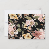 Réponse au mariage Boho Fleurs & Oiseaux (Dos)