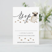 Réponse au mariage de chien Pug (Debout devant)