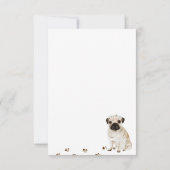 Réponse au mariage de chien Pug (Dos)