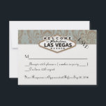 Réponse au mariage de Las Vegas avec motif floral<br><div class="desc">Carte de réponse RSVP assortie à nos invitations de mariage Retro Damask Floral Las Vegas (illustrées ci-dessous). Tout le texte par défaut peut être entièrement personnalisé avec vos propres formulations, et vous pouvez également modifier les polices, les tailles, la disposition et les couleurs du texte. Pour modifier uniquement le texte,...</div>