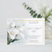 Réponse au mariage Fleur de calla blanche ivoire (Debout devant)