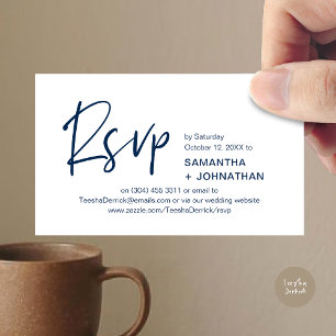 Réponse au mariage Invitation au dîner minimaliste