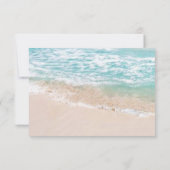 Réponse au mariage | Mariage moderne sur la plage (Dos)