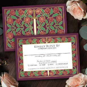 Réponse au mariage royal par l'épée florale en or