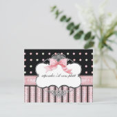 Réponse bat mitzvah RSVP - Tourbillon de point de  (Debout devant)