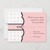 Réponse bat mitzvah RSVP - Tourbillon de point de  (Dos)