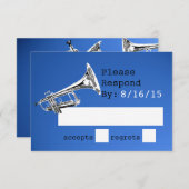 Réponse bleue de la trompette (Devant / Derrière)