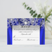 Réponse Blue Silk Pearl Snowflake Argent Hiver (Debout devant)