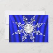 Réponse Blue Silk Pearl Snowflake Argent Hiver (Dos)