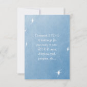 Réponse Blue Snowflake Winter Wonderland (Dos)