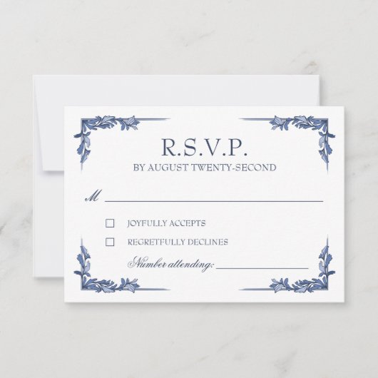 Réponse Blue Vintage Crest Monogram (Devant)