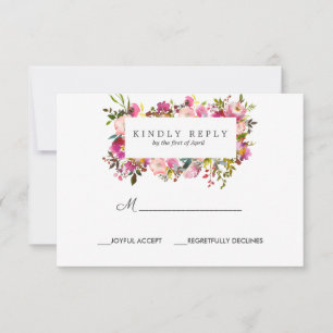 Réponse brillante du Mariage de trame de fleur RSV