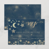 Réponse calligraphique romantique céleste lune et (Devant / Derrière)