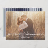 Réponse Carte photo de la Faire-part de grossesse (Devant / Derrière)