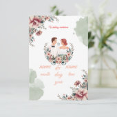 Réponse Cartons d'invitation de mariage (Debout devant)