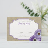 Réponse Daisy et Burlap Lavender Purple (Debout devant)