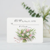 Réponse de bouquet de mariage aux tulipes (Debout devant)