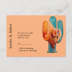 Réponse de cactus et de Buffalo de sud-ouest