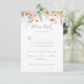 Réponse de choix de menu de mariage botanique de p (Debout devant)