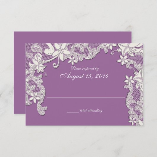 Réponse de conception du style de dentelle de pays (Devant / Derrière)