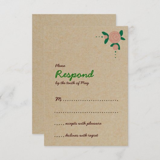 Réponse de germe floral rustique (Devant / Derrière)