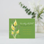 Réponse de la Fleur Invitation Faire-part de maria (Debout devant)