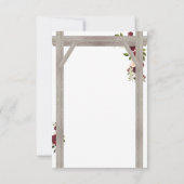 Réponse de l'arche florale rustique de mariage de  (Dos)