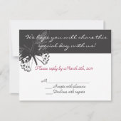 Réponse de l'Invitation Faire-part de mariage papi (Devant)