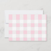 Réponse de mariage à carreaux de buffle rose (Dos)