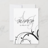 Réponse de mariage à double monogramme en spirale  (Devant)