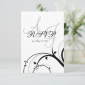 Réponse de mariage à double monogramme en spirale  (Debout devant)