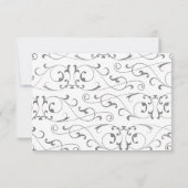 Réponse de mariage à flourish argent antique (Dos)