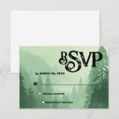 Réponse de mariage à la forêt verte (Devant / Derrière)