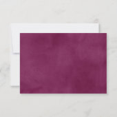 Réponse de mariage à l'aquarelle de Bourgogne (Dos)