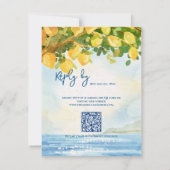Réponse de mariage à l'aquarelle de citron méditer (Dos)