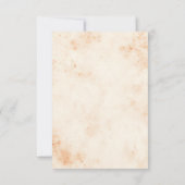 Réponse de mariage à l'aquarelle florale aux épice (Dos)