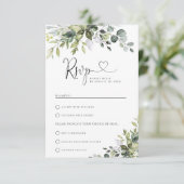 Réponse de mariage à l'eucalyptus avec choix de re (Debout devant)