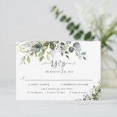 Réponse de mariage à l'eucalyptus avec choix de re (Debout devant)