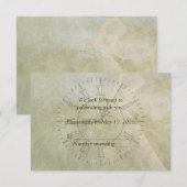 Réponse de mariage à l'horloge vintage (Devant / Derrière)