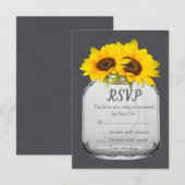 Réponse de mariage à tableau noir Tournesol Pot Ma (Devant / Derrière)